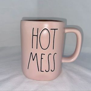 Rae Dunn "HOT MESS" Pink mug